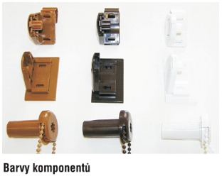 Řetízkové rolety mini barvy komponentů Řetízkové rolety mini barvy komponentů